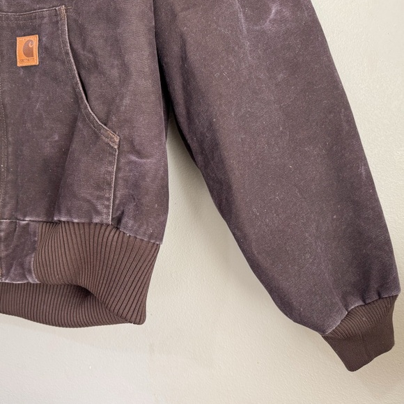 Vintage Carhartt J130 Sandstone Duck Jacket Brown Quilted Lined YKK Zip – M - Picture 3 of 12